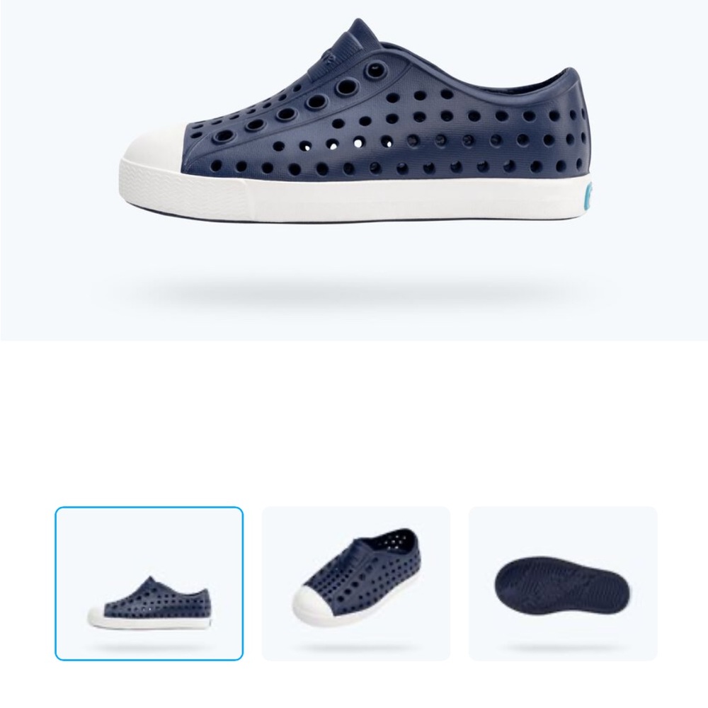 Brand New Native Boys 
 Navy Blue Slip-On Shoes